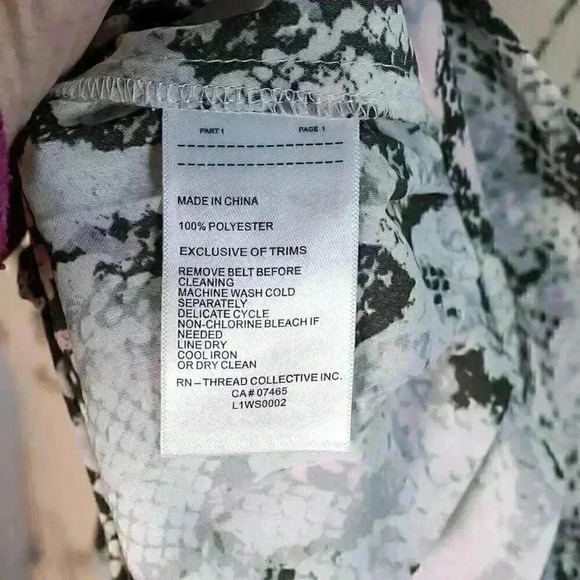 Laundry by Shelli Segal Size M midi white/snake print pleated skirt - Picture 11 of 12